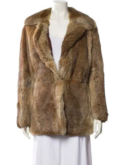 Pre-owned Fur Coat In Brown