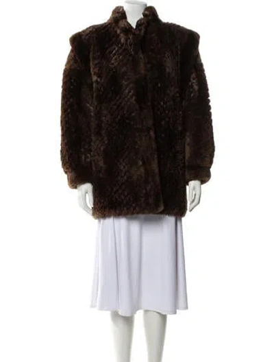 Pre-owned Fur Coat In Brown