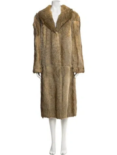 Pre-owned Fur Coat In Brown