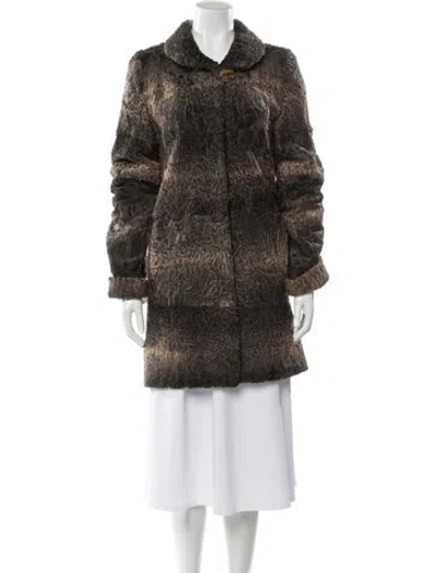 Pre-owned Fur Coat In Brown