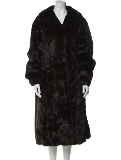 Pre-owned Fur Coat In Brown