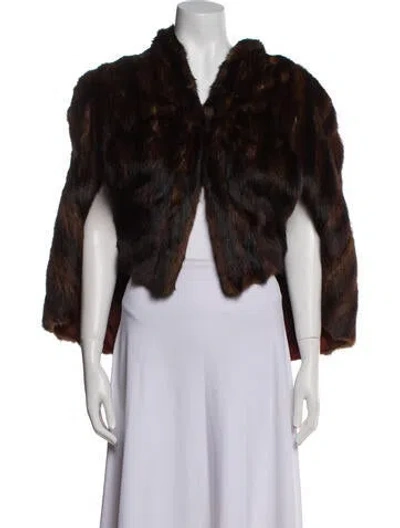 Pre-owned Fur Coat In Brown