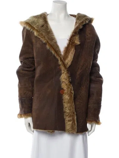 Pre-owned Fur Coat In Brown