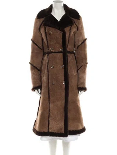 Pre-owned Fur Coat In Brown