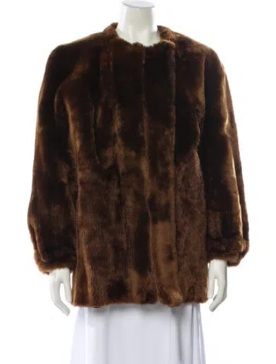 Pre-owned Fur Coat In Brown