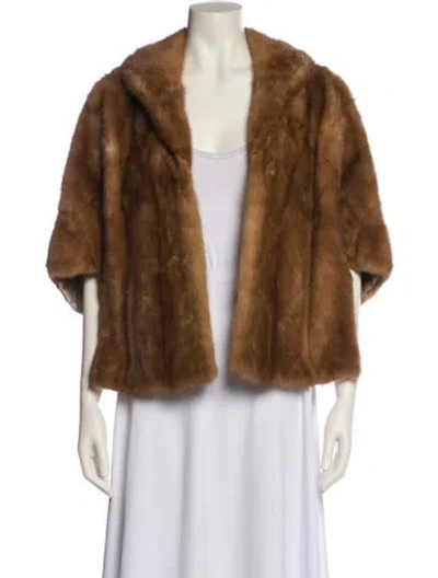 Pre-owned Fur Coat In Brown
