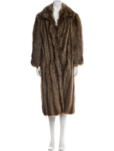 Pre-owned Fur Coat In Brown