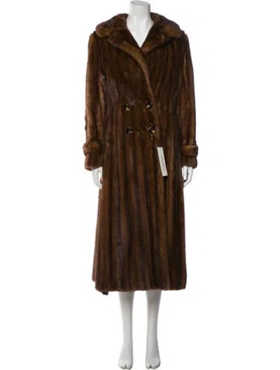 Pre-owned Fur Coat In Brown