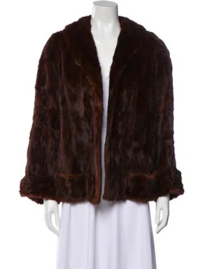 Pre-owned Fur Coat In Brown
