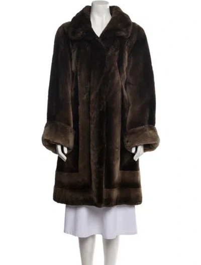 Pre-owned Fur Coat In Brown