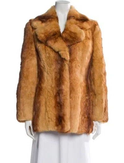 Pre-owned Fur Coat In Brown