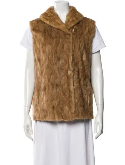 Pre-owned Fur Coat In Brown