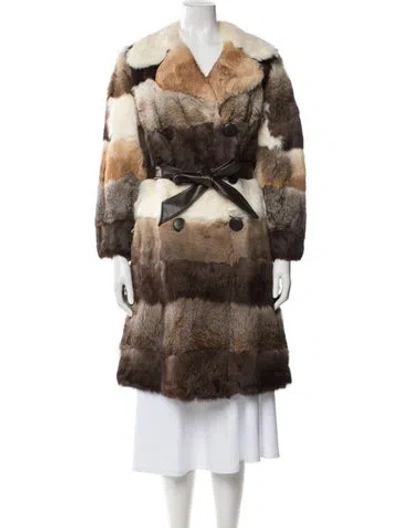 Pre-owned Fur Coat In Brown