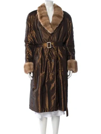 Pre-owned Fur Coat In Brown