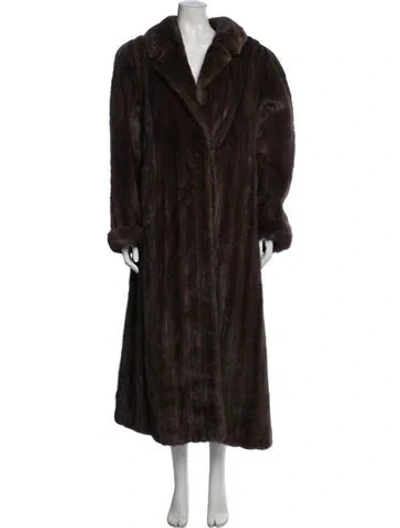 Pre-owned Fur Coat In Brown
