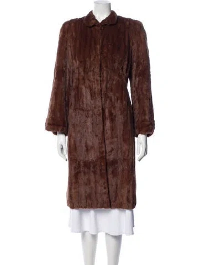 Pre-owned Fur Coat In Brown