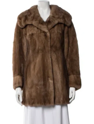 Pre-owned Fur Coat In Brown