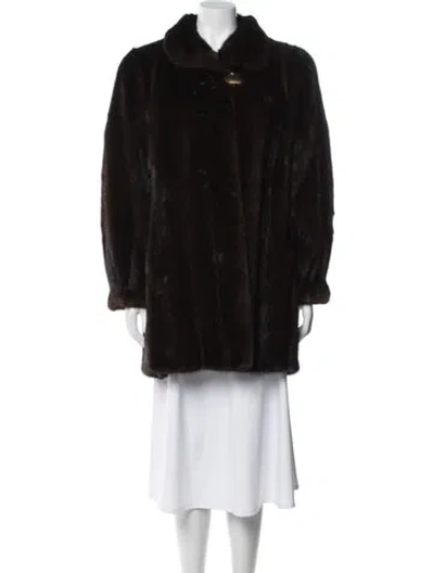 Pre-owned Fur Coat In Brown