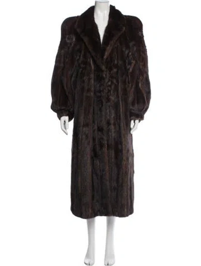 Pre-owned Fur Coat In Brown