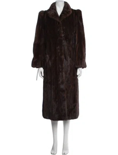 Pre-owned Fur Coat In Brown