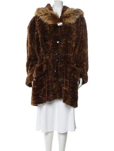 Pre-owned Fur Coat In Brown