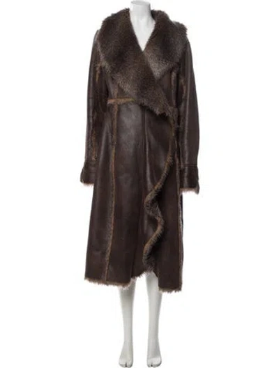 Pre-owned Fur Coat In Brown