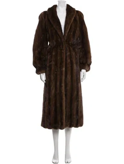 Pre-owned Fur Coat In Brown