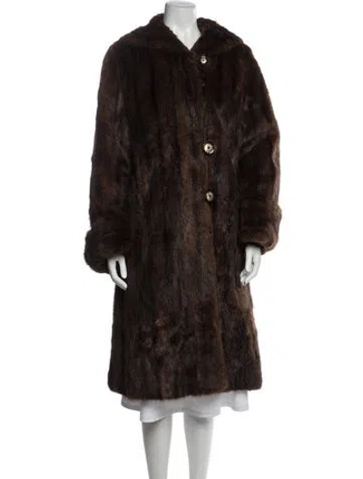 Pre-owned Fur Coat In Brown