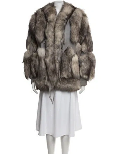 Pre-owned Fur Coat In Brown