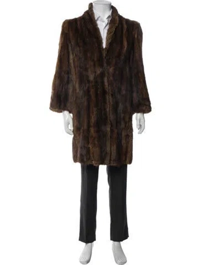 Pre-owned Fur Coat In Brown