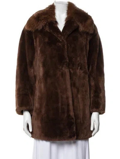 Pre-owned Fur Coat In Brown
