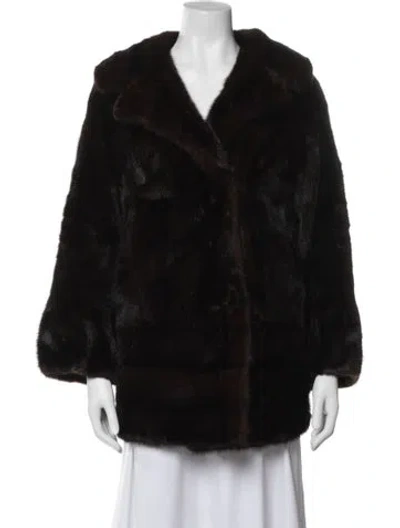 Pre-owned Fur Coat In Brown