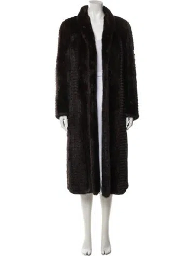Pre-owned Fur Coat In Brown
