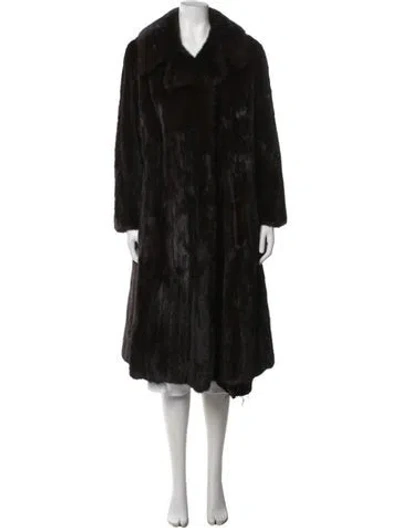 Pre-owned Fur Coat In Brown