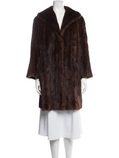 Pre-owned Fur Coat In Brown