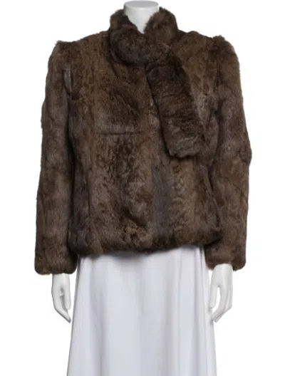 Pre-owned Fur Coat In Brown