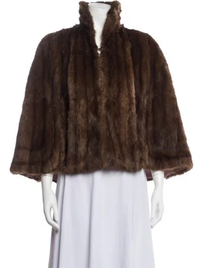 Pre-owned Fur Coat In Brown