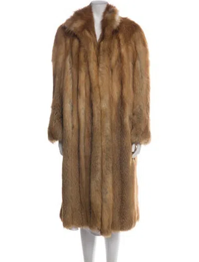 Pre-owned Fur Coat In Brown