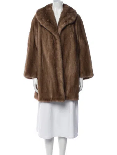 Pre-owned Fur Coat In Brown