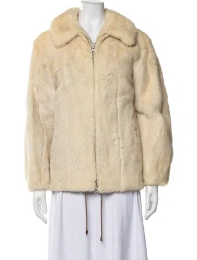 Pre-owned Fur Coat In Brown/neutrals