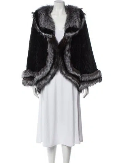 Pre-owned Fur Coat In Gray