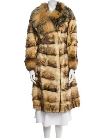 Pre-owned Fur Coat In Multi