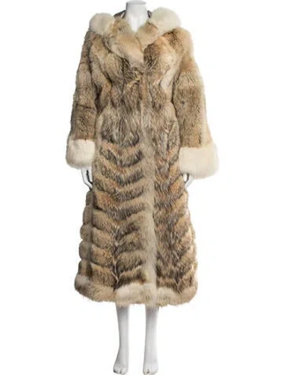 Pre-owned Fur Coat In Multicolor