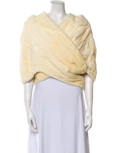 Pre-owned Fur Coat In Neutral