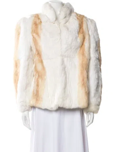 Pre-owned Fur Coat In Neutral