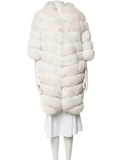 Pre-owned Fur Coat In Neutrals
