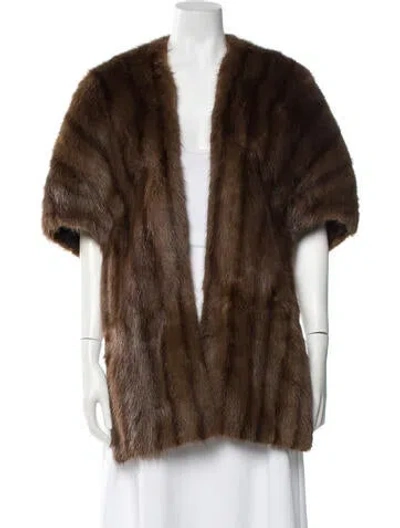 Pre-owned Fur Dickey In Brown