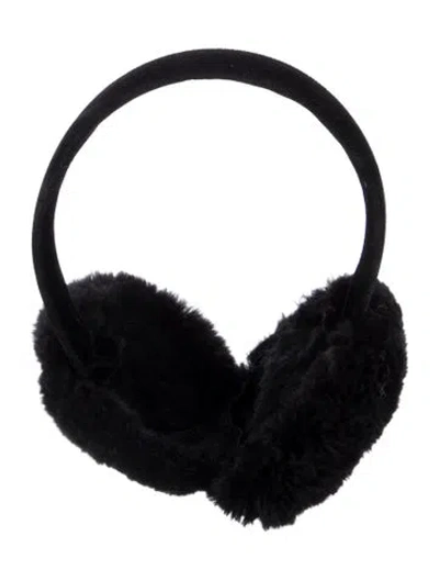 Pre-owned Fur Ear Muffs In Black