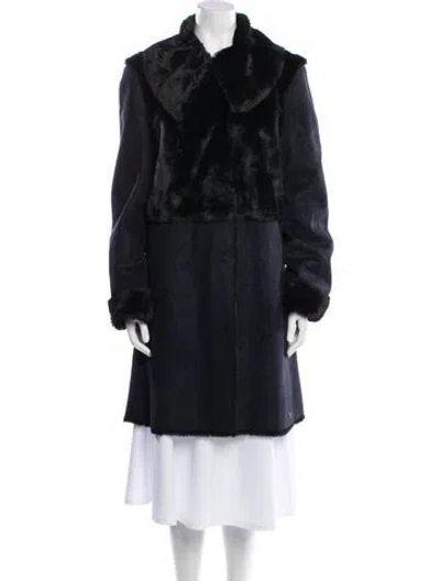 Pre-owned Fur Faux  Coat In Multi