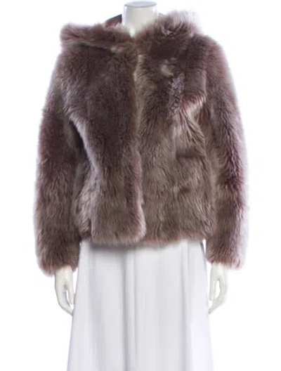 Pre-owned Fur Faux  Faux  Jacket In Multi